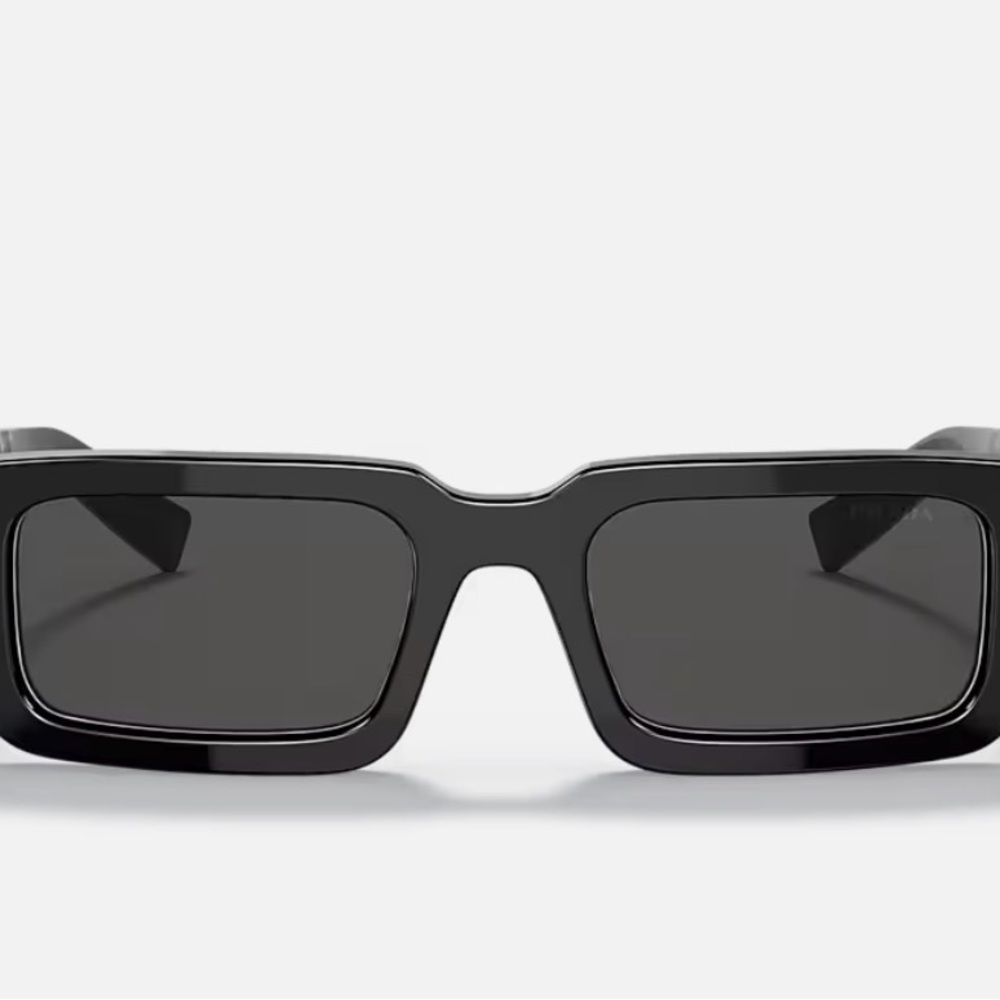 Prada Black rectangular silhouette Geometric Sung… - image 2